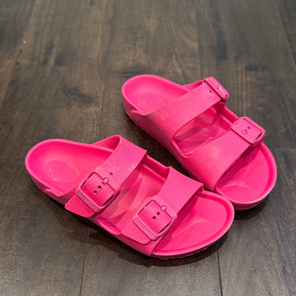 Birkenstock Bold Pink Double Strap Sandals - Picture 2 of 4